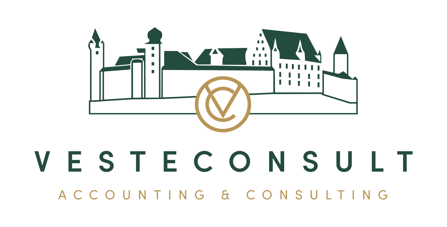 Logo Vesteconsult - Accounting & Consulting - mit der Veste Coburg als Signet